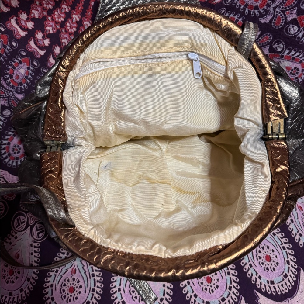 Vintage patchwork leather bag. - Picture 8 of 9